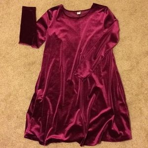 Velvet swing dress